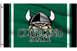 Cleveland State Vikings Flag Outdoor, Outside 3x5 Banner, Double Sided