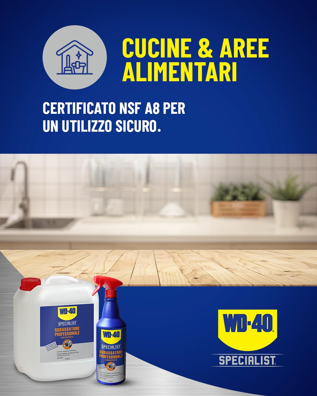 WD-40 Specialist Sgrassatore Professionale Concentrato Formula Diluibile 1 Litro