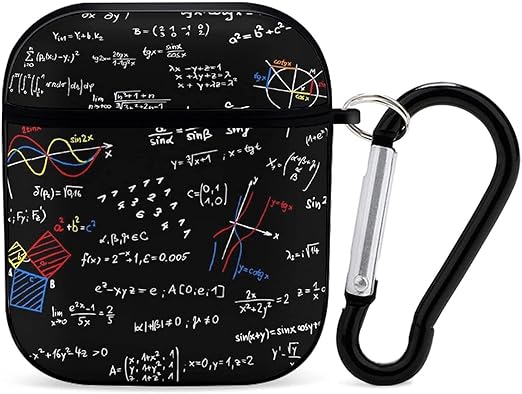 Amazon Com Mathematical Formula Math Cases For Airpods Shockproof Protective Headphone Case With Keychain Pc Airpods Accessories For Unisex Electronics