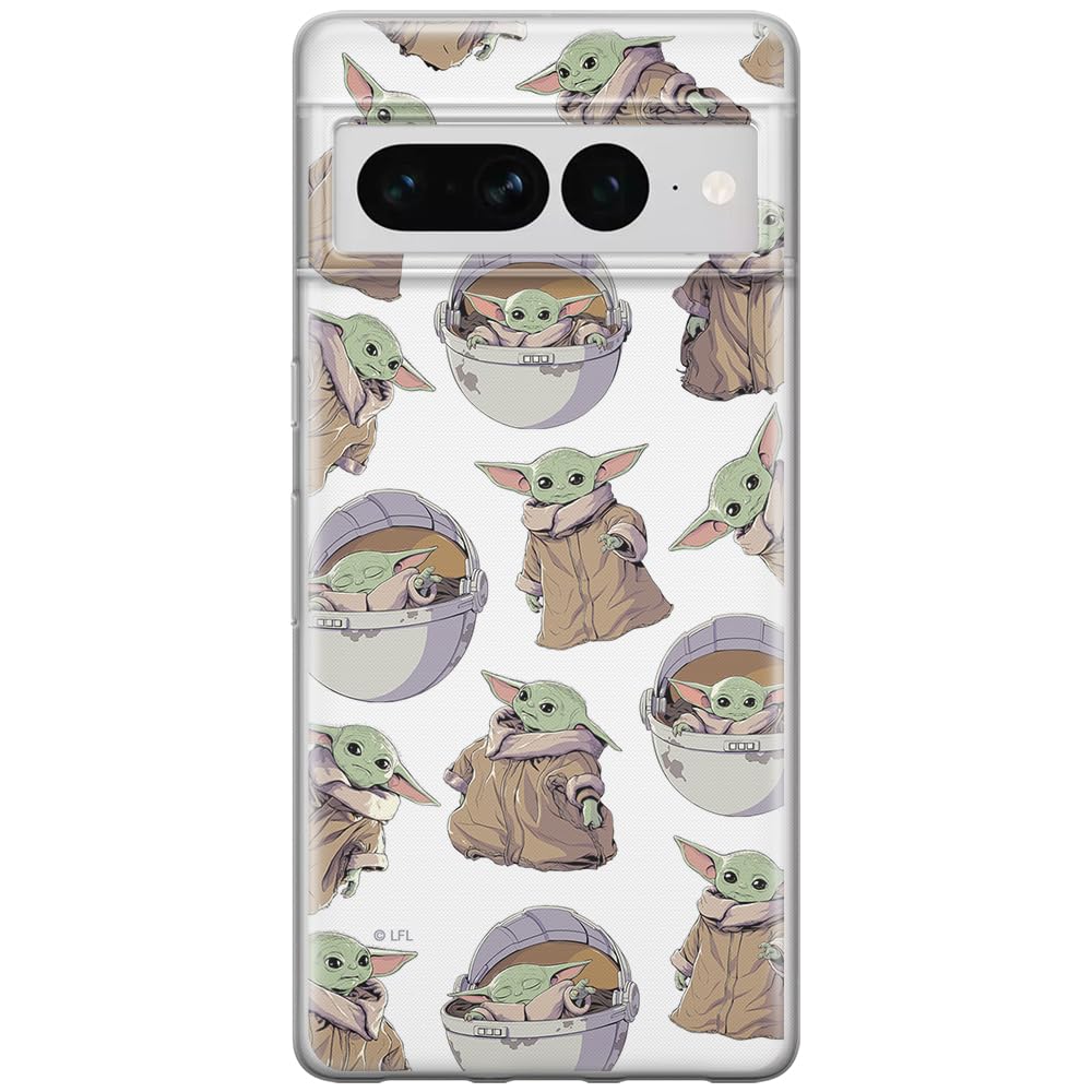 ERT GROUP mobile phone case for Google PIXEL 7 PRO original and officially Licensed Star Wars pattern Baby Yoda 028 optimally adapted to the shape of the mobile phone, case made of TPU