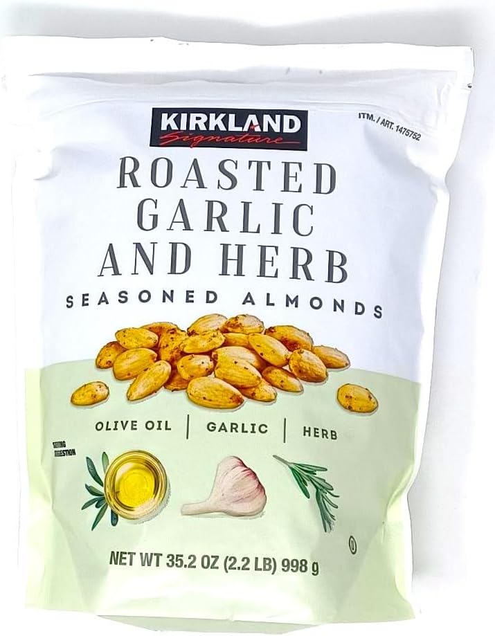 Kirkland Signature Roasted Garlic & Herb Seasoned Almonds