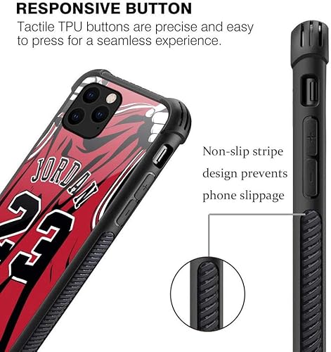 Miniatura 2 de Funda compatible con iPhone 11, diseño de plexiglás de jugador de baloncesto 36 para niños y hombres, antiarañazos, a prueba de golpes, para iPhone
