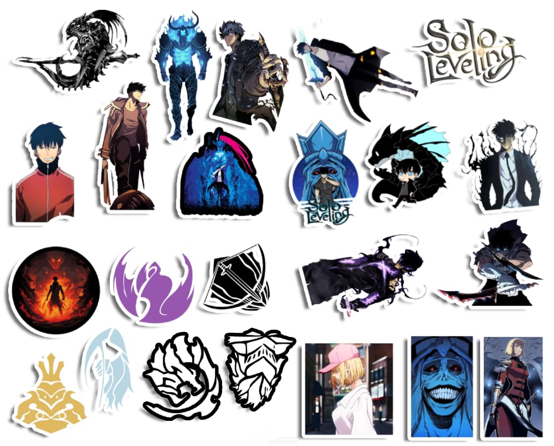 23pcs Solo Leveling Vinyl Waterresistant Stickers for Water Bottles Laptop Phone Computer Guitar (B0D1D86WR5) Amazon Price History, Amazon Price Tracker