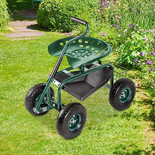 31 Best Rolling Garden Carts With Seat InDetail Reviews