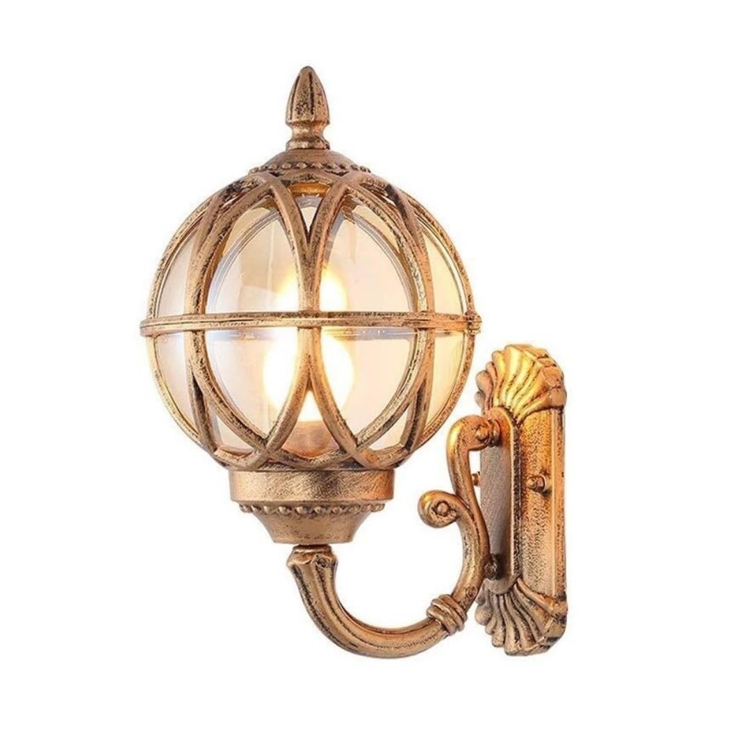 CVdrtyED Outdoor Wall Lights Waterproof Outdoor Wall Lights Aluminium Glass Garden Lamps Exterior Sconce for Community Villa Aisle Durable Porch(Bronze,H45cm)