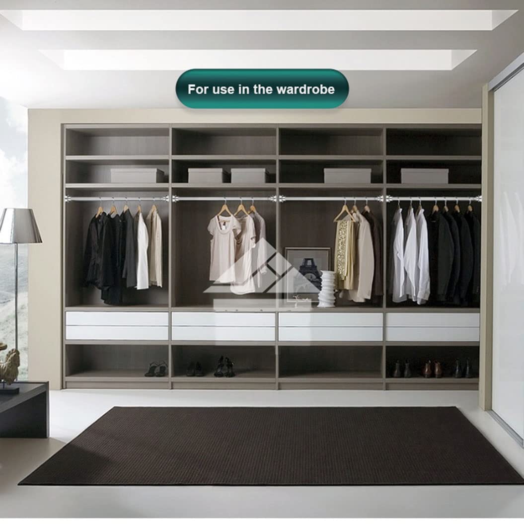 Barre de suspension extensible en acier inoxydable réglable sans perçage et finition naturelle élégante, s'adapte aux espaces de 60 à 100 cm pour une fixation facile