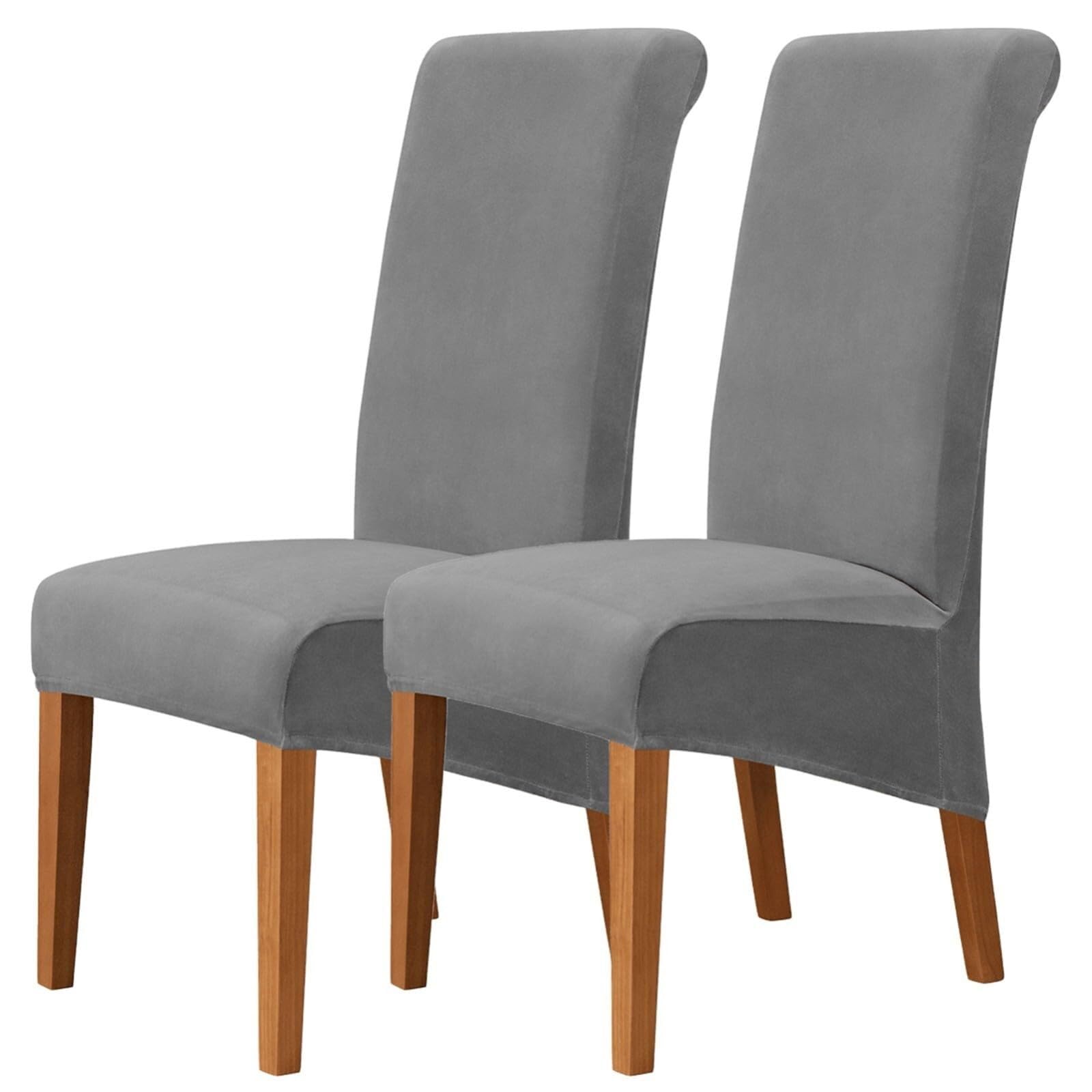 NMVAWIPT Stretch High-Back Dining Chair Covers, Removable Slipcovers, Machine Washable, Universal Fit For Home, Restaurant & Banquets(#4,2Pcs)