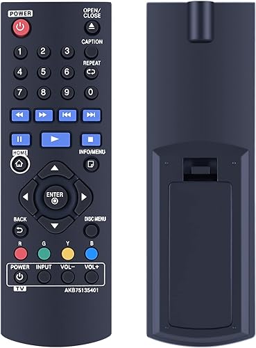 AKB75135401 - Mando a distancia de repuesto compatible con LG Blu-Ray Disc reproductor de DVD UBK80 UP870 UP875 BPM35 BP175 BP125 BP125N BP135