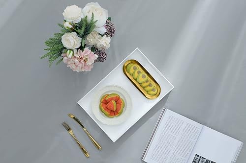 Miniatura 10 de Bandeja de acrílico transparente resistente con asas, 24 x 24 pulgadas, para servir café, aperitivo, desayuno, mayordomo, bandeja para encimera de