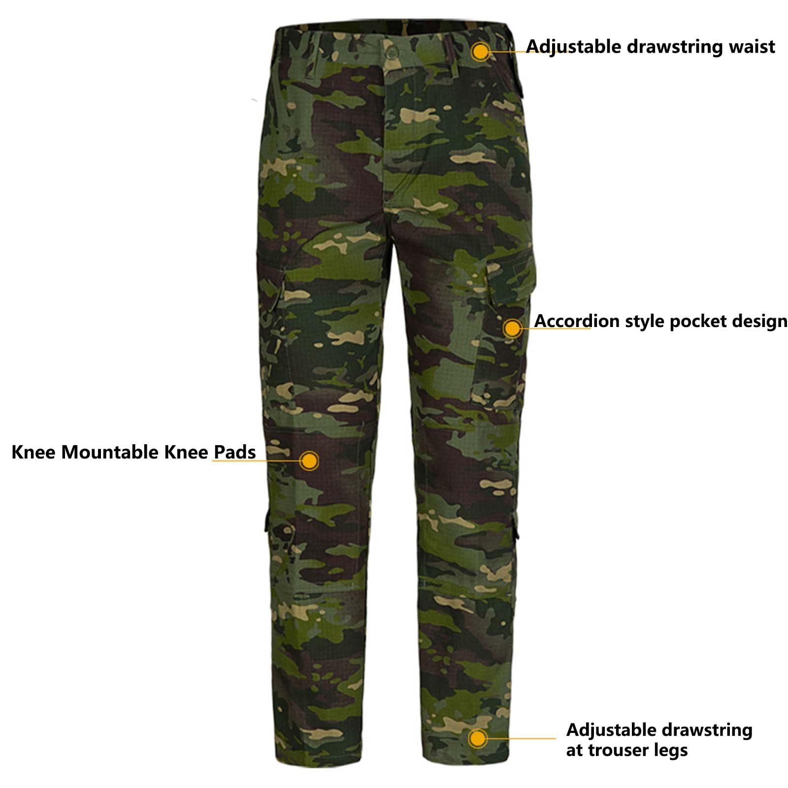 Traje De Ropa Táctica Combate De Caza De Camuflaje Táctico De Camuflaje Militar Conjunto De Traje De Ejército Uniforme BDU Ropa De Caza para Airsoft Paintball Caza Guerra