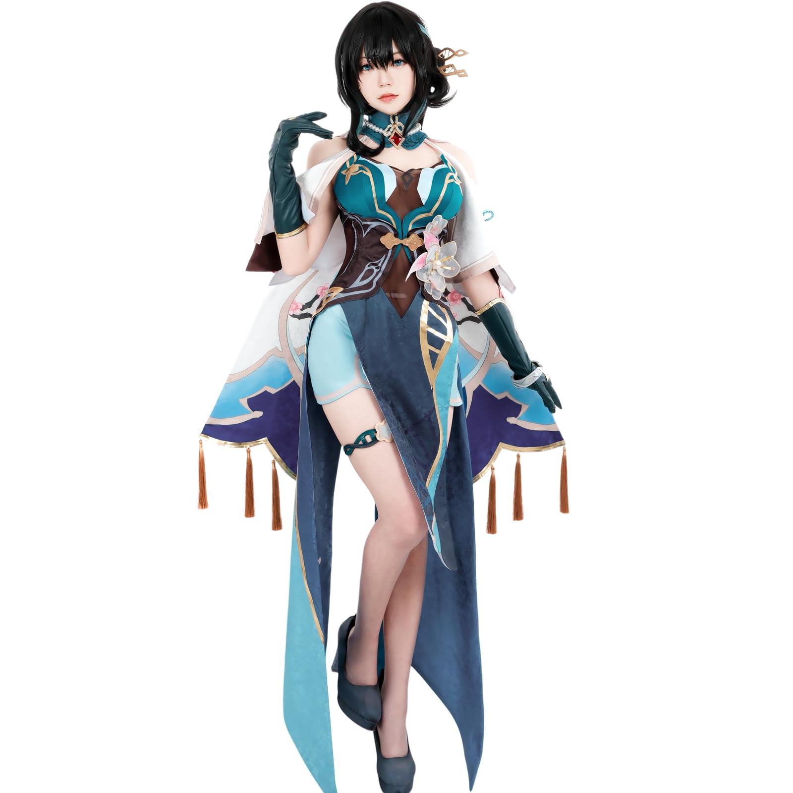 Fiamll Honkai Star Rail Cosplay Trailblazer 7th March Danheng Cosplay Costume Outfit Anime Uniform Full Set Halloween Carnival Festival Women Men Costume