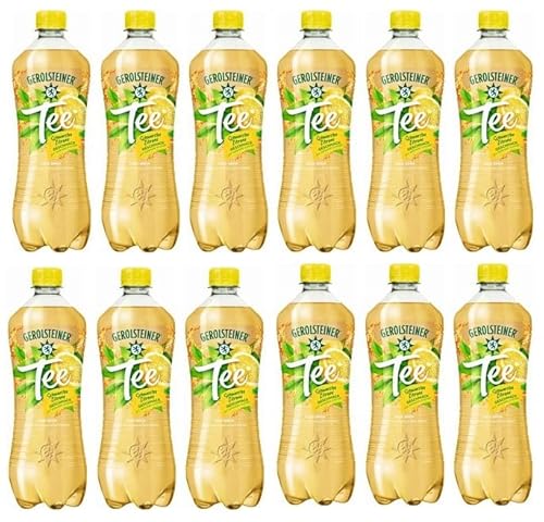 12 Flaschen Gerolsteiner Tee Schwarztee Zitrone a 0,75 L Inc. EINWEG Pfand Cover