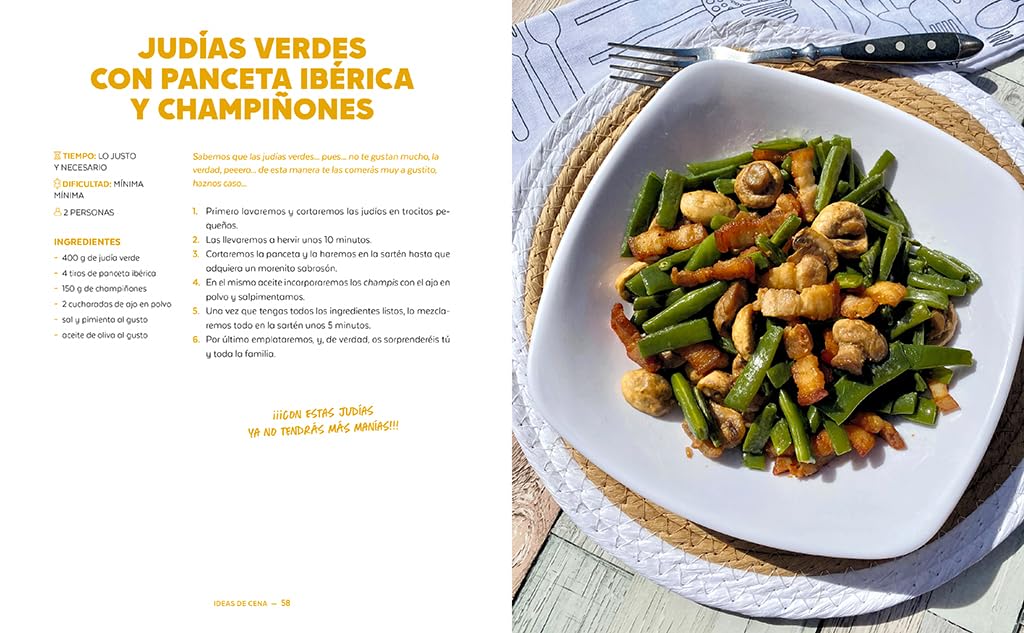 Las recetas de mi madre: La primera vez que te divertirás leyendo un libro de recetas (Cocina casera)
