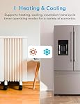 meross Smart Temperature Controller with Heating Cooling Power Plug, 3600W 15A Works with Apple Home, Alexa, Google Assistant, Digital Thermostat Socket for Heater Reptiles Greenhouse Aquatium