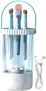 Electric Makeup Brush Cleaner | Dryer-Holder-Portable Automatic USB Cosmetic Brushes Cleaners | Eyeshadow Blush Cleaning Machine for Girlfriend Wife Sister Daughter Family Friends