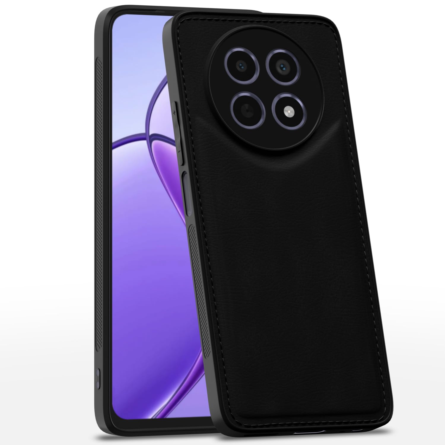 Pikkme Back Cover | Flexible Pu Leather | Full Camera Protection | Raised Edges | Super Soft-Touch | Bumper for Realme Narzo 70x 5G / N65 / Realme 13/12/12X 5G/C65 (Black) (B0D796QQS6) Amazon Price History, Amazon Price Tracker