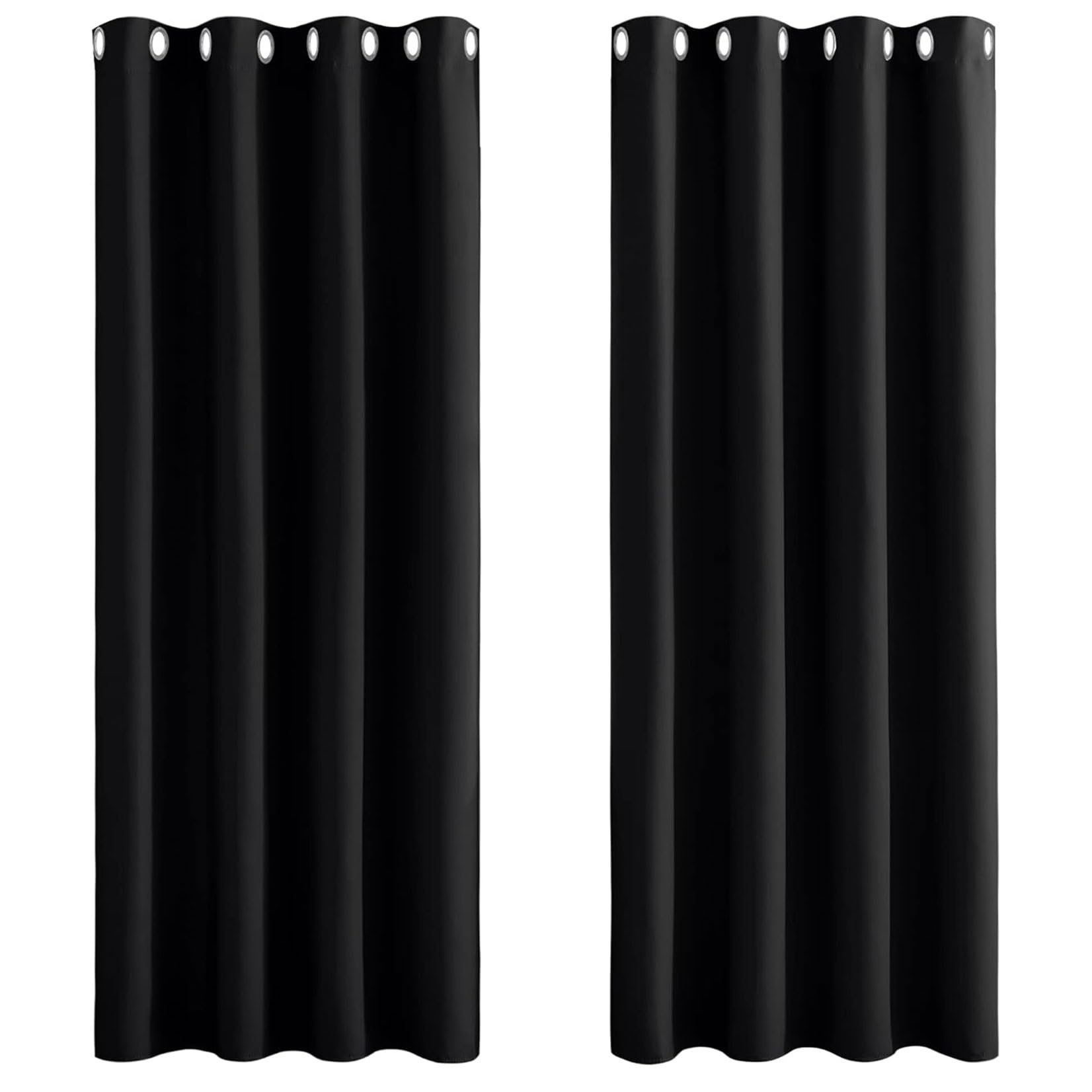 Cortinas opacas modernas de 250 x 160 cm que bloquean la luz en cocinas y dormitorios