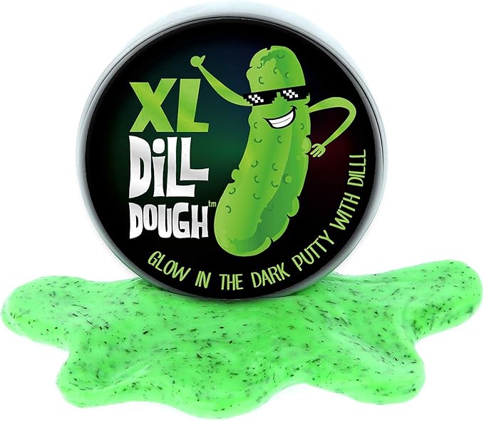 XL Dill Dough Putty Glow in The Dark Stress Relief Toys for Girlfriends Green Pickle