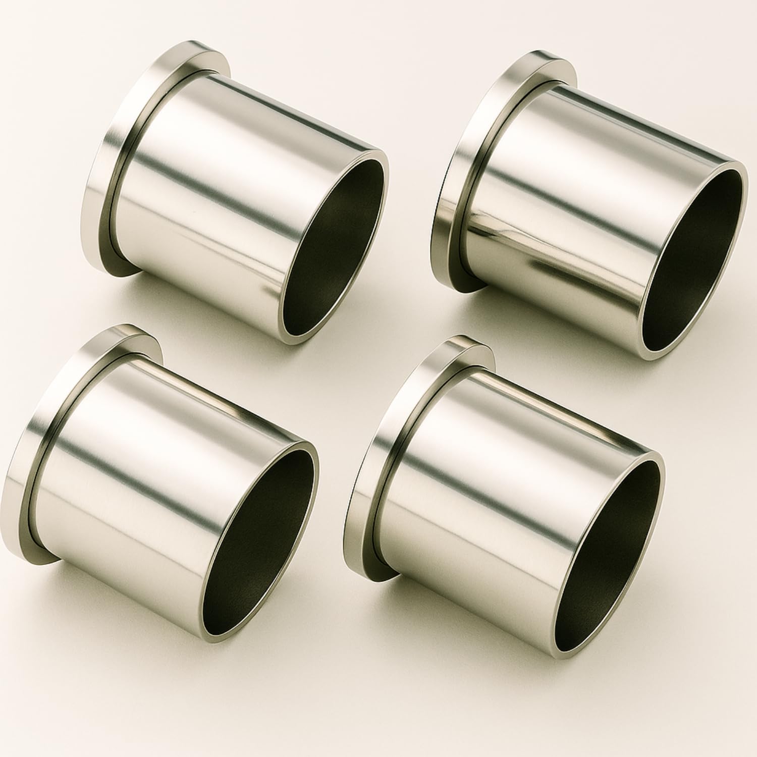 Elite Heavy Curtain Bracket | Wall to Wall Bracket for 1inch Stainless Steel Curtain Rod and Wardrobe Rod (Steel, White, Silver)- 4pcs