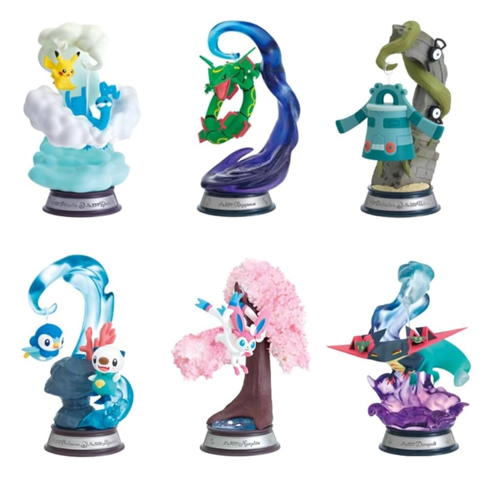 新品 ポケモン SWING VIGNETTE collection 2 , 3 Re-ment - Figurine Pokemon - Swing Vignette Collection 2