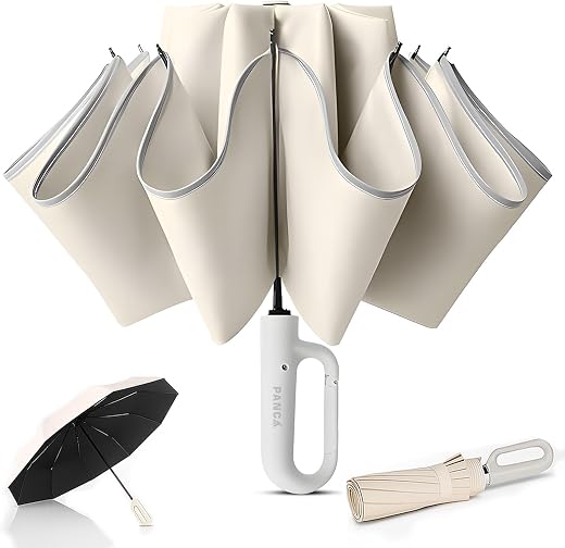 PANCA Umbrella for Rain Big Size - Windproof UV Protection Compact Folding Umbrella for Men, Women, Girls, Kids | Automati...