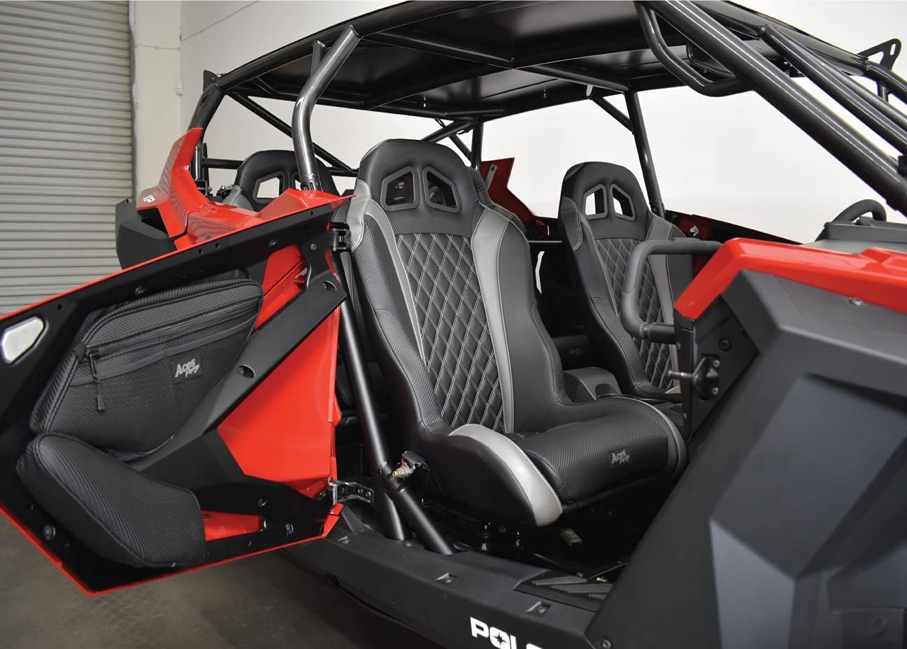 AAAA Aces Racing Polaris RZR XP Pro Pro R Turbo R XP4 Storage Bags 2020-2025 XP4 (Black, (Front) Door Bag)