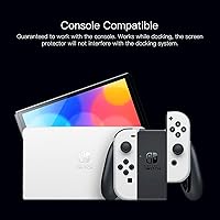 Vista 7 de MAEXUS Switch OLED, protector de pantalla de vidrio templado, protector de pantalla transparente HD para Nintendo Switch OLED, antihuellas
