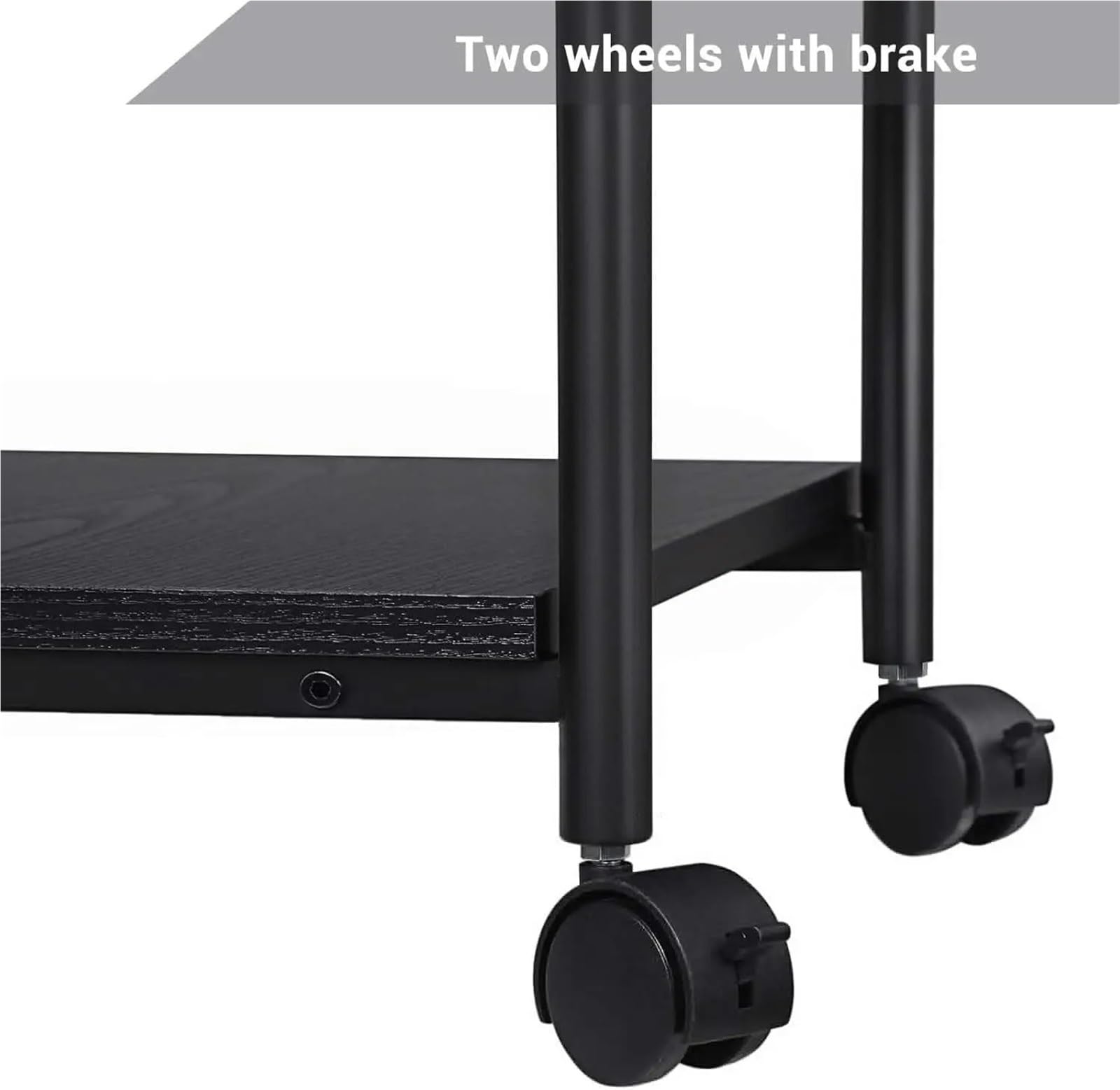 Mesa Auxiliar con Ruedas Mesa De Cama con Ruedas con Ruedas Y Almacenamiento De Mesa Ajustable for Oficina Y Hogar Mesa De Cama con Ruedas para Dormitorio