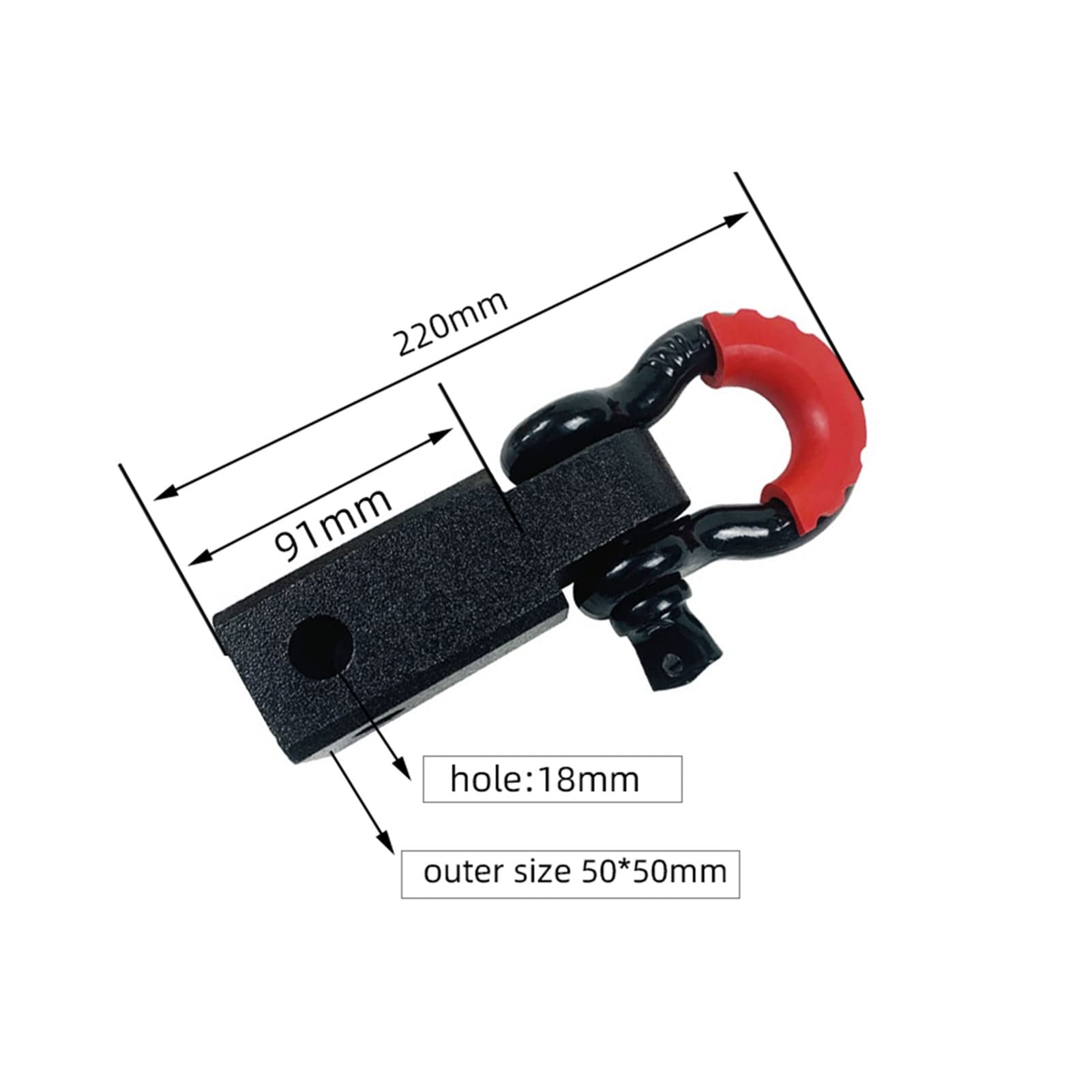 Zaczep do przyczepy, 4.75 ton Odbiornik D-Ring Hitch Trailer Hitch Bow Shackle Holownik Holowniczy