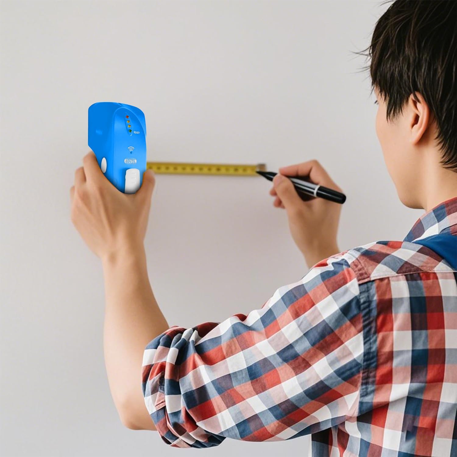 Stud Finder Wall Scanner Wood and Metal Detector Sensor for 3/4 inch Thickness Wall (Bule)