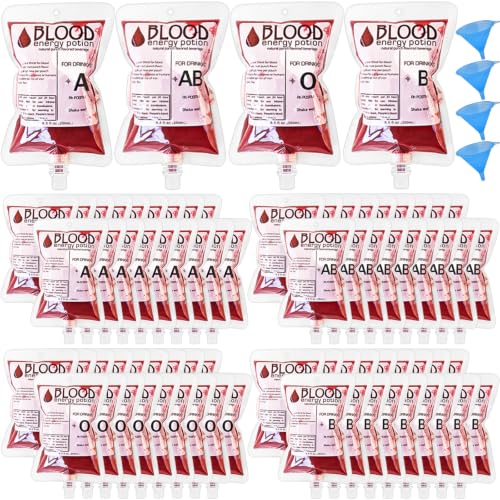 80 Pack Blood Bags for Drinks,8.5oz Halloween Decoration Drink Container by Woozettn - Used condition - US$21.52