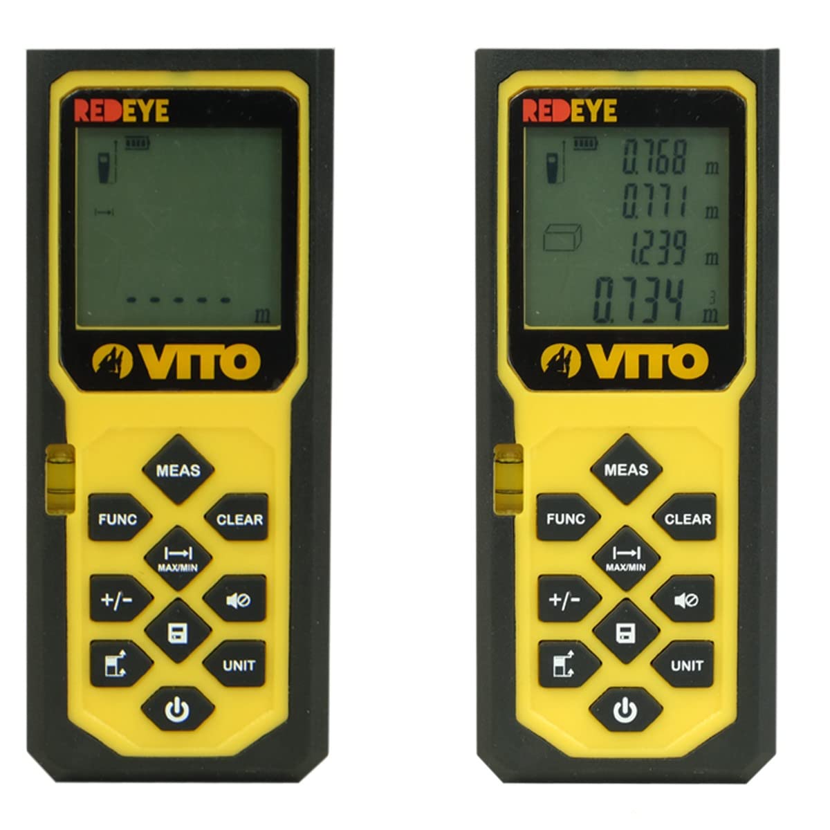 VITO - Télémètre laser Digital professionnel portée 60 m précision 3 mm Arrêt auto mesure de distances