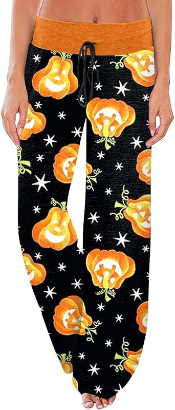 Pantalon Pyjama Femme Rouge à Jambes Larges - Confortable, Taille Haute Avec Cordon, Idéal Pour Halloween Ou Décontracté