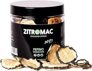 Concombre Déshydratée sans Additifs Bio, Fruits Secs 100% Naturel pour le Cocktail, Infusions, Décorations Comestibles, Chips de Concombre Séchées - 100 Tranches de Concombre Naturel, 45GR