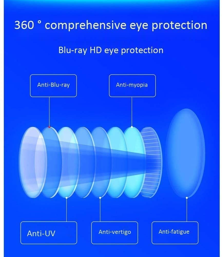 VR Auricular compatible con iOS y Teléfono Android - Gafas de realidad virtual universal: juegue sus mejores juegos móviles con un nuevo y suave y cómodo nuevo 3D VR Gafas | con protección de lo