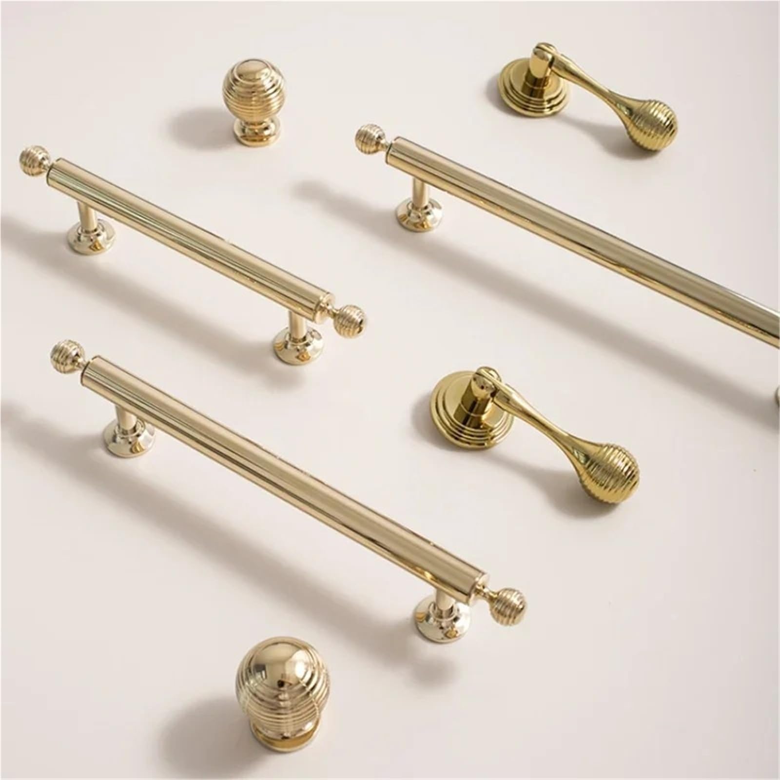 Boutons de placard en laiton boule ronde poignée de meuble 160 mm 1 pièce