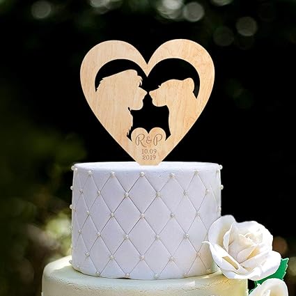 Decoration Pour Gateau De Mariage Avec Le Roi Et La Lionne Et La Reine Du Roi Et Du Lion 0181 Amazon Fr Cuisine Et Maison