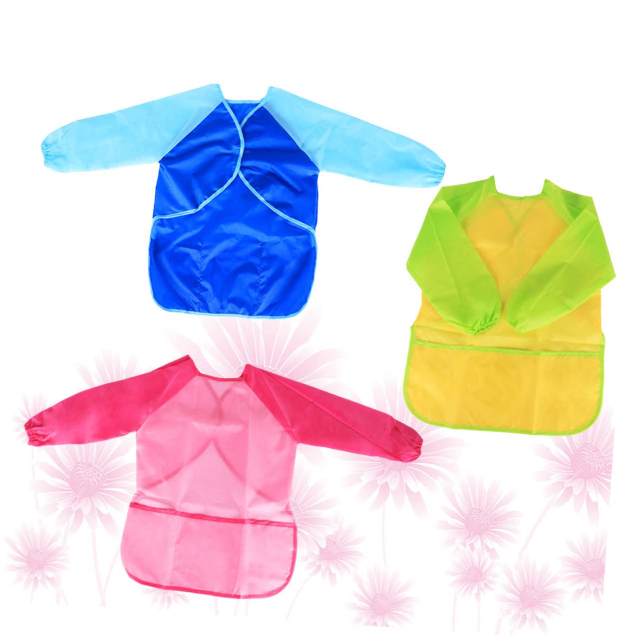 Abaodam 9pièces Tablier De Peinture Garçon Fille Blouse Étanche à Manches Longues Pour Activités Artistiques