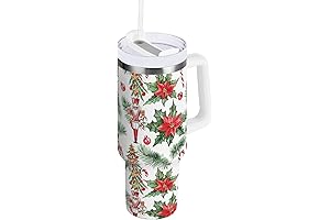 Christmas Nutcracker Stainless Steel Tumbler with Handle