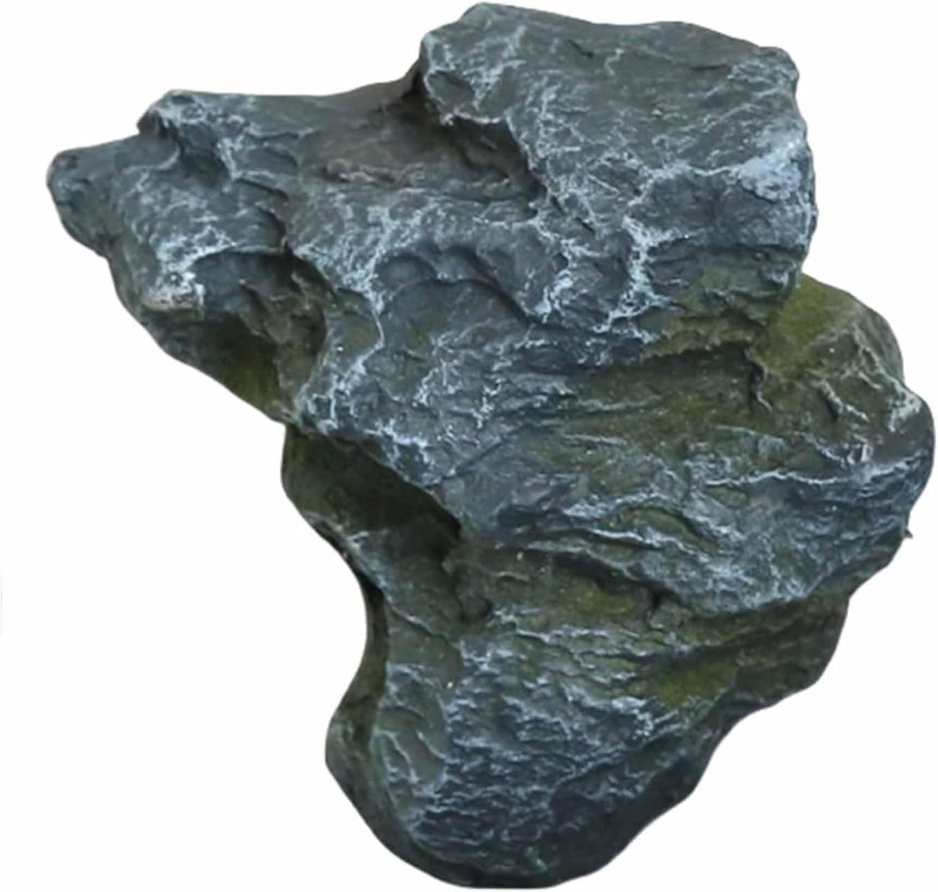 Outdoor Realistic Faux Rock Cover, Decorative Rocks, Fiberglass Artificial Landscape Fake Rocks, Lightweight Protection Dome for Aquarium Décor & Pool Landscapes(Size:21 * 12 * 20cm)