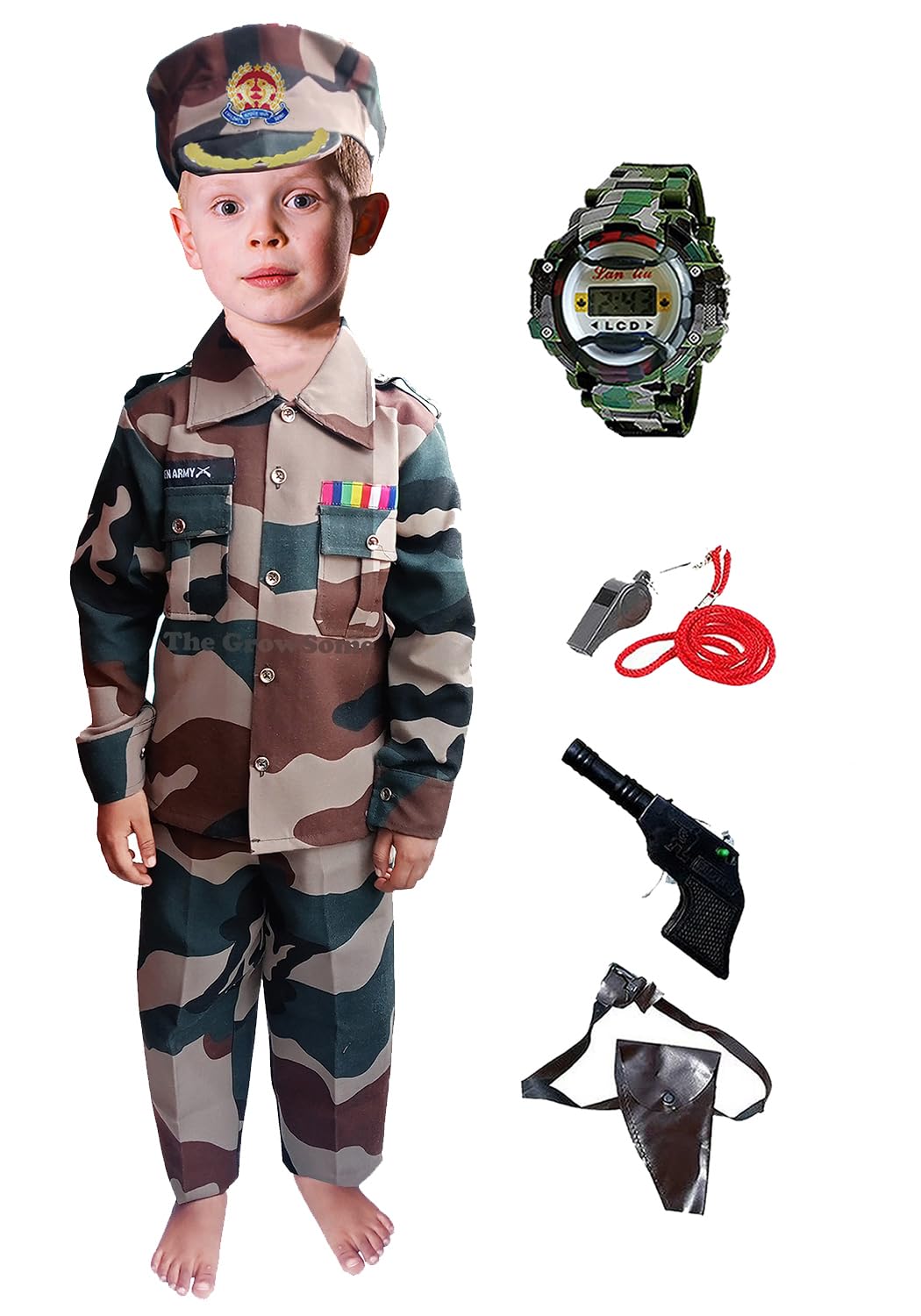 See full amazon price history chart for The GrowSome Polyester Army Dress For Boy| Kids Military Dress |Indian Army Costumes For Kid| Army Costume For Kid| Soldier Costume For Kids On Fancy Dress Competition (4-5 Years, Indian Army) The GrowSome Polyester Army Dress For Boy| Kids Military Dress |Indian Army Costumes For Kid| Army Costume For Kid| Soldier Costume For Kids On Fancy Dress Competition (4-5 Years, Indian Army) (B0D4VYL9H2) Amazon Price History, Amazon Price Tracker