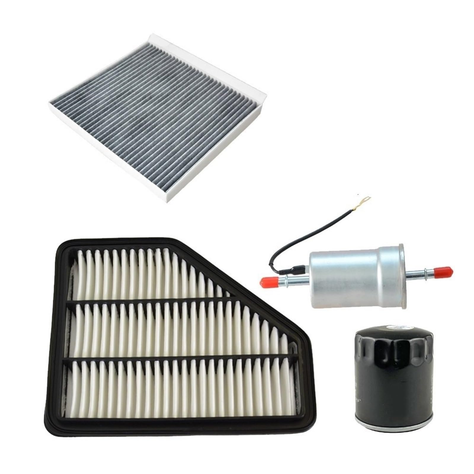 samochodowego filtry oleju samochodowego Filtr Zestaw 4 filtrów pasujących do silnika CHANGAN CS75 1.8T 2013-2020/2.0L 2014-2017, kabina, świeże powietrze, paliwo, olej, zestaw filtrów