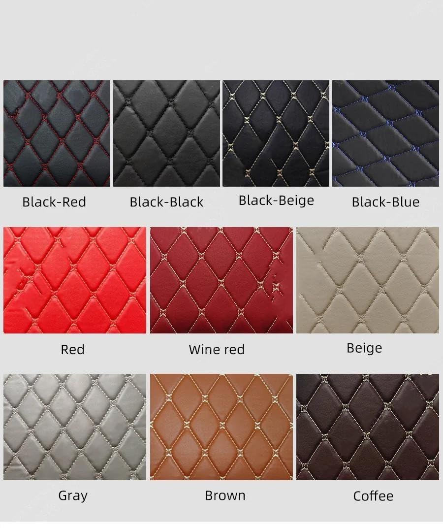 Kofferraummatte Hohe Rand Design Kofferraum Matte Für Mercedes Für Benz Für GLE Klasse 5-Sitz Für W167 V167 350 450 580 2020-2024 Kofferraumwanne (Farbe : Schwarz Schwarz)