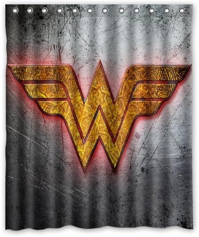 Scottshop Custom Wonder Woman Shower Curtain Waterproof Polyester Fabric Bathroom Shower Curtains 60" x 72" Inch