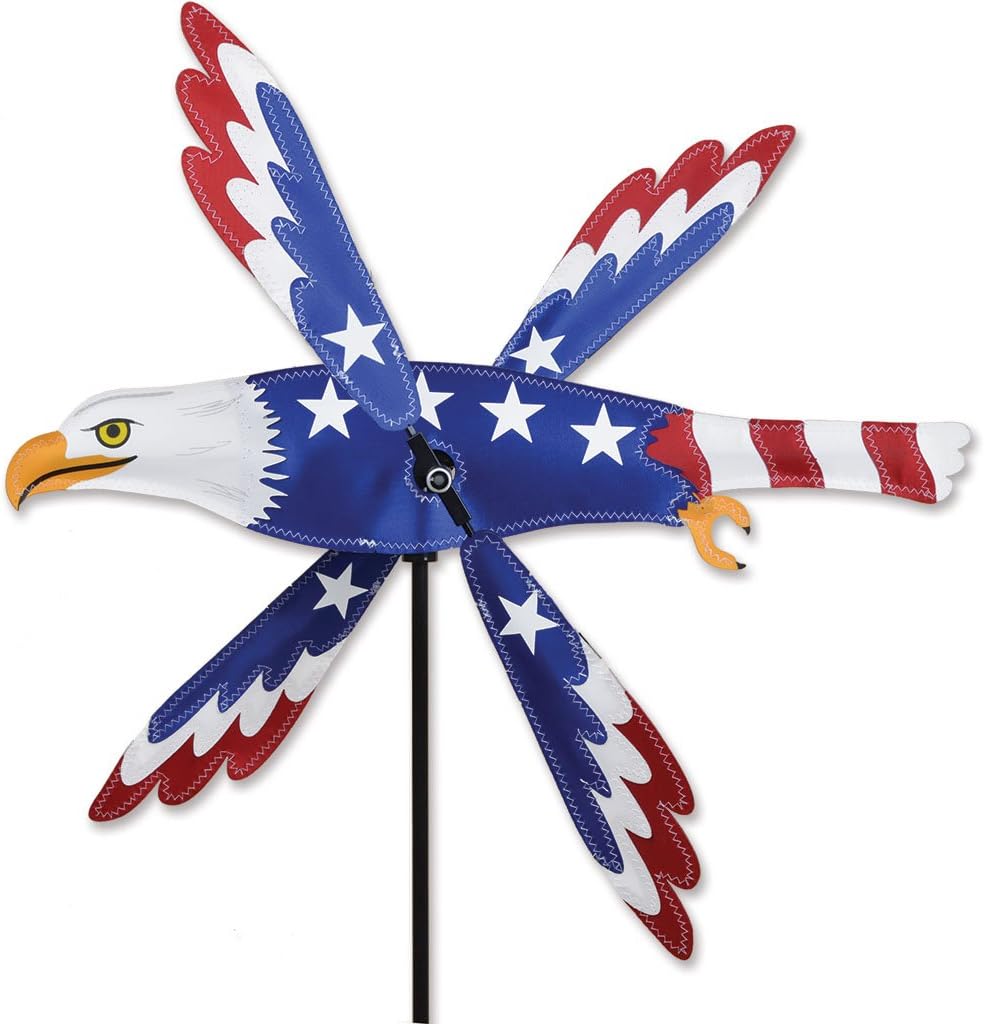 Premier Kites Whirligig Spinner - 18 In. Patriotic Eagle Spinner, MULTI