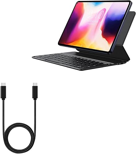 BoxWave Cable compatible con Chuwi HiPad Pro - Cable PD DirectSync (3 pies), USB-C a USB-C (100 W), cable trenzado tipo C de carga y sincronización