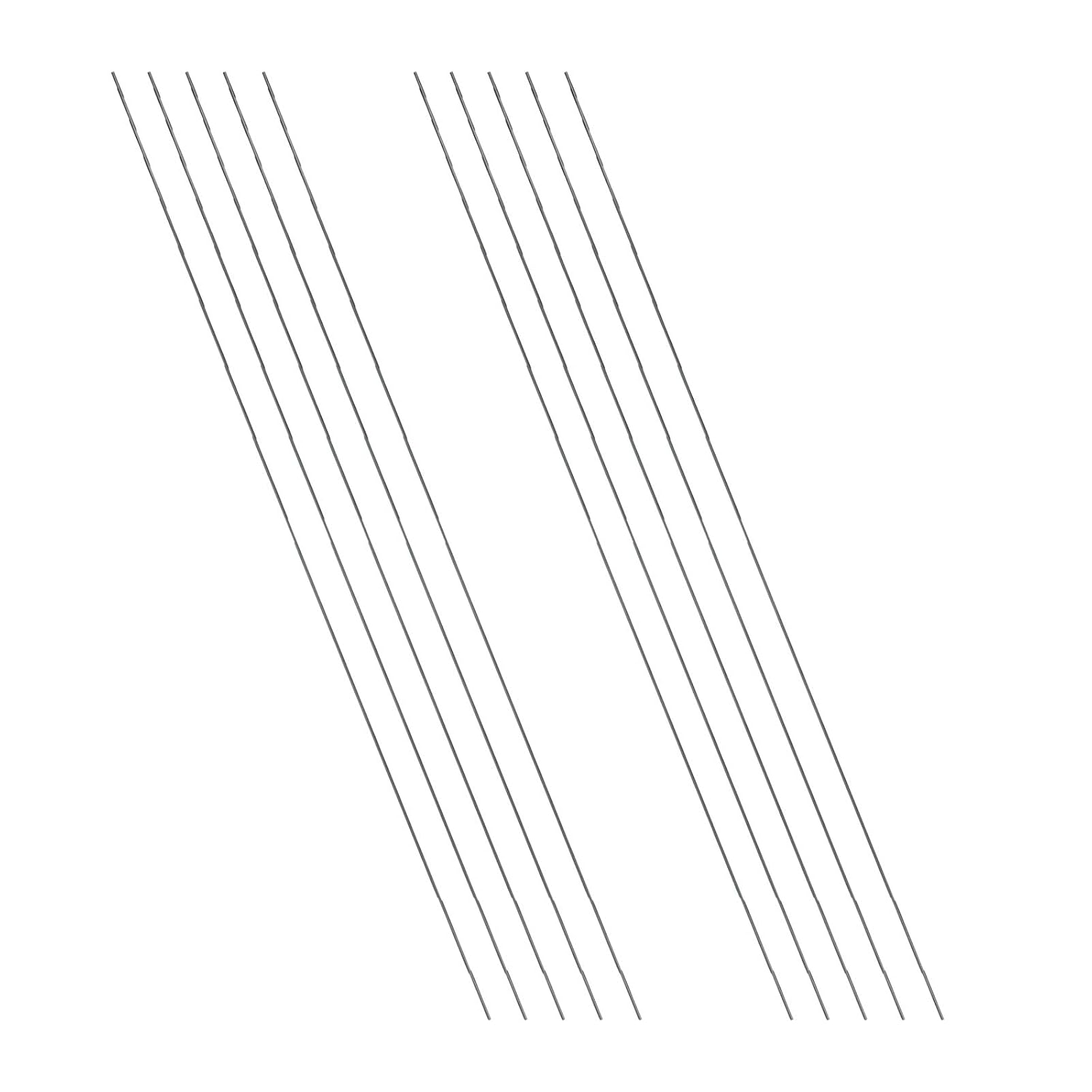 10Pcs Solid Carbon Fiber Rod for Model Aircraft - Carbon Rod Bar for RC Plane - DIY Craft Kite Wing Tube - DIY Board Plane Assembly Supplies 1.64Ft x 0.08"
