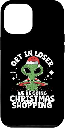 Miniatura 10 de iPhone 14 Pro Alien Fiesta de Navidad Extraterrestre Navidad UFO Santa Claus Case