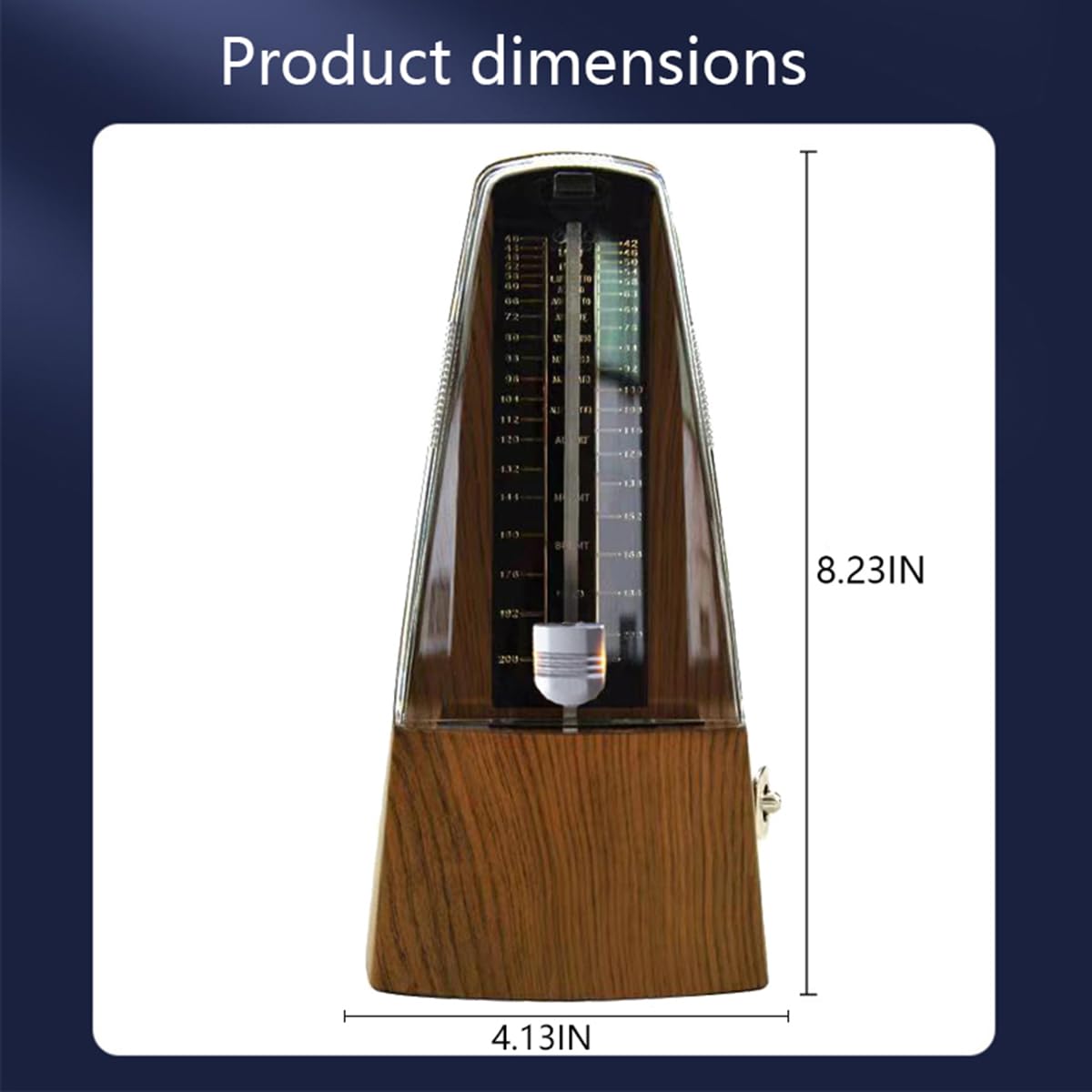 Metronom mechaniczny, głośny metronom fortepianowy, skrzypce, gitara, zestaw, perkusja, instrumenty, uniwersalny rytmolog (instrument muzyczny uniwersalny [kolor drewna])