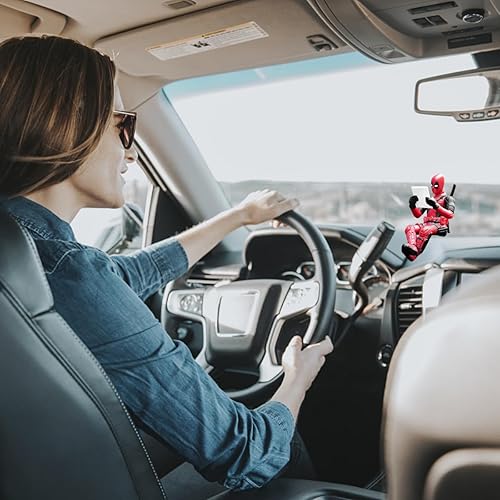 Miniatura 3 de Adorno oscilante para automóvil, accesorios para espejo retrovisor, lindo anime, decoración interior para jardinería, hombre y mujer, decoración